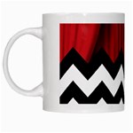 Black Lodge Chevron White Mug