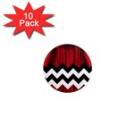 Black Lodge Chevron 1  Mini Magnet (10 pack) 