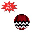 Black Lodge Chevron 1  Mini Button (100 pack) 