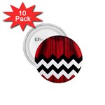 Black Lodge Chevron 1.75  Button (10 pack) 