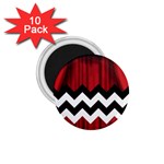 Black Lodge Chevron 1.75  Magnet (10 pack) 