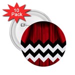 Black Lodge Chevron 2.25  Button (10 pack)