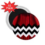 Black Lodge Chevron 2.25  Magnet (10 pack)