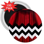 Black Lodge Chevron 3  Magnet (100 pack)