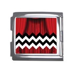 Black Lodge Chevron Mega Link Italian Charm (18mm)