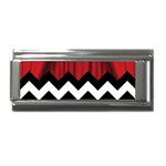 Black Lodge Chevron Superlink Italian Charm (9mm)