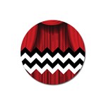 Black Lodge Chevron Magnet 3  (Round)