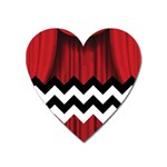 Black Lodge Chevron Magnet (Heart)