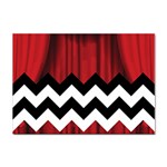 Black Lodge Chevron Sticker A4 (10 pack)