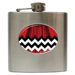 Black Lodge Chevron Hip Flask (6 oz)