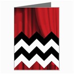 Black Lodge Chevron Greeting Card