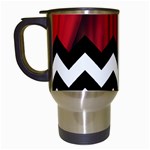 Black Lodge Chevron Travel Mug (White)