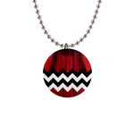 Black Lodge Chevron 1  Button Necklace