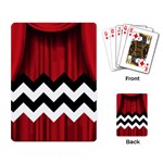 Black Lodge Chevron Playing Cards Single Design