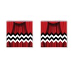 Black Lodge Chevron Cufflinks (Square)