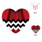 Black Lodge Chevron Playing Cards (Heart)