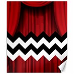 Black Lodge Chevron Canvas 8  x 10 