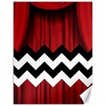 Black Lodge Chevron Canvas 12  x 16 