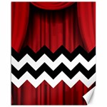 Black Lodge Chevron Canvas 16  x 20 