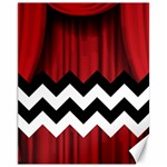 Black Lodge Chevron Canvas 11  x 14 