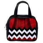 Black Lodge Chevron Classic Handbag (One Side)