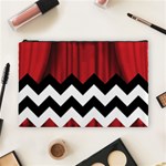 Black Lodge Chevron Cosmetic Bag (Large)