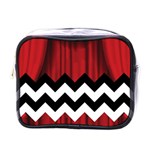 Black Lodge Chevron Mini Toiletries Bag (One Side)