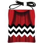 Black Lodge Chevron Shoulder Sling Bag