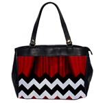 Black Lodge Chevron Oversize Office Handbag