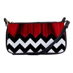 Black Lodge Chevron Shoulder Clutch Bag