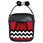 Black Lodge Chevron Girls Sling Bag