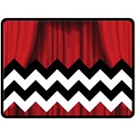 Black Lodge Chevron Fleece Blanket (Large)