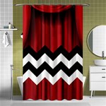 Black Lodge Chevron Shower Curtain 48  x 72  (Small)