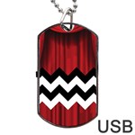 Black Lodge Chevron Dog Tag USB Flash (One Side)