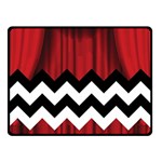 Black Lodge Chevron Double Sided Fleece Blanket (Small)