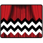 Black Lodge Chevron Double Sided Fleece Blanket (Medium)