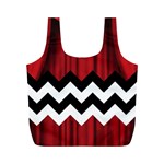 Black Lodge Chevron Full Print Recycle Bag (M)