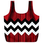 Black Lodge Chevron Full Print Recycle Bag (XL)