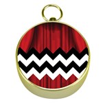 Black Lodge Chevron Gold Compass