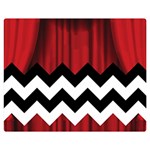 Black Lodge Chevron Double Sided Flano Blanket (Medium)