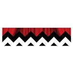 Black Lodge Chevron Satin Scarf (Oblong)