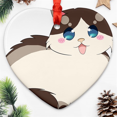 Ragdoll Cat for Life Ornament (Heart) from ArtsNow.com Front