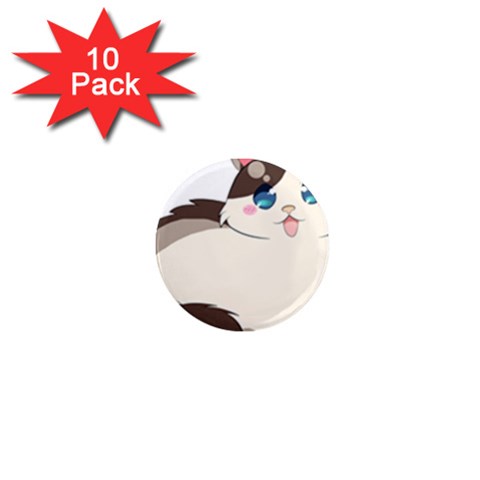 Ragdoll Cat for Life 1  Mini Magnet (10 pack)  from ArtsNow.com Front