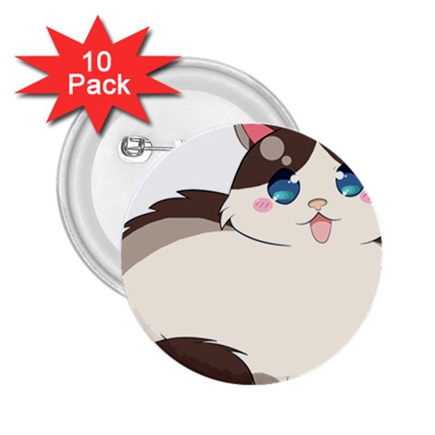 Ragdoll Cat for Life 2.25  Buttons (10 pack)  from ArtsNow.com Front