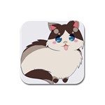 Ragdoll Cat for Life Rubber Square Coaster (4 pack) 