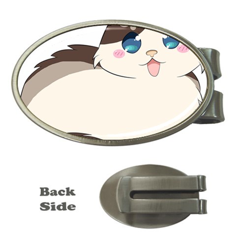 Ragdoll Cat for Life Money Clips (Oval)  from ArtsNow.com Front