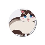 Ragdoll Cat for Life Rubber Round Coaster (4 pack) 