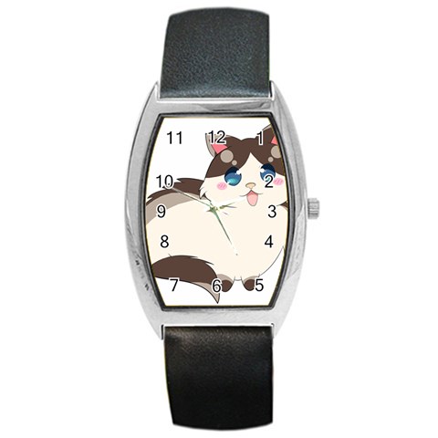 Ragdoll Cat for Life Barrel Style Metal Watch from ArtsNow.com Front