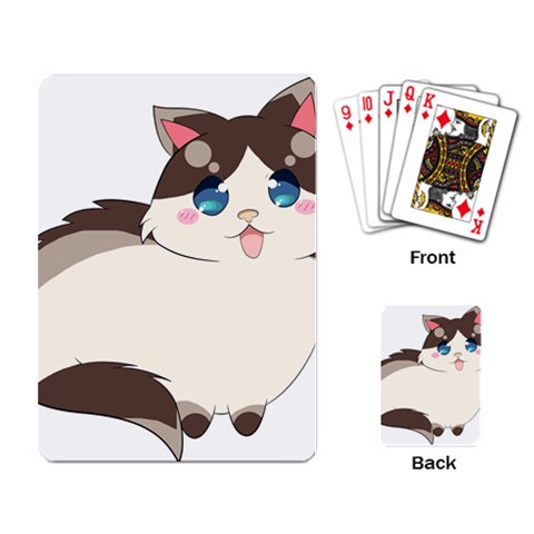 Ragdoll Cat for Life Playing Card from ArtsNow.com Back