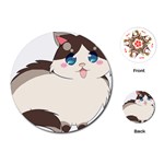 Ragdoll Cat for Life Playing Cards (Round) 